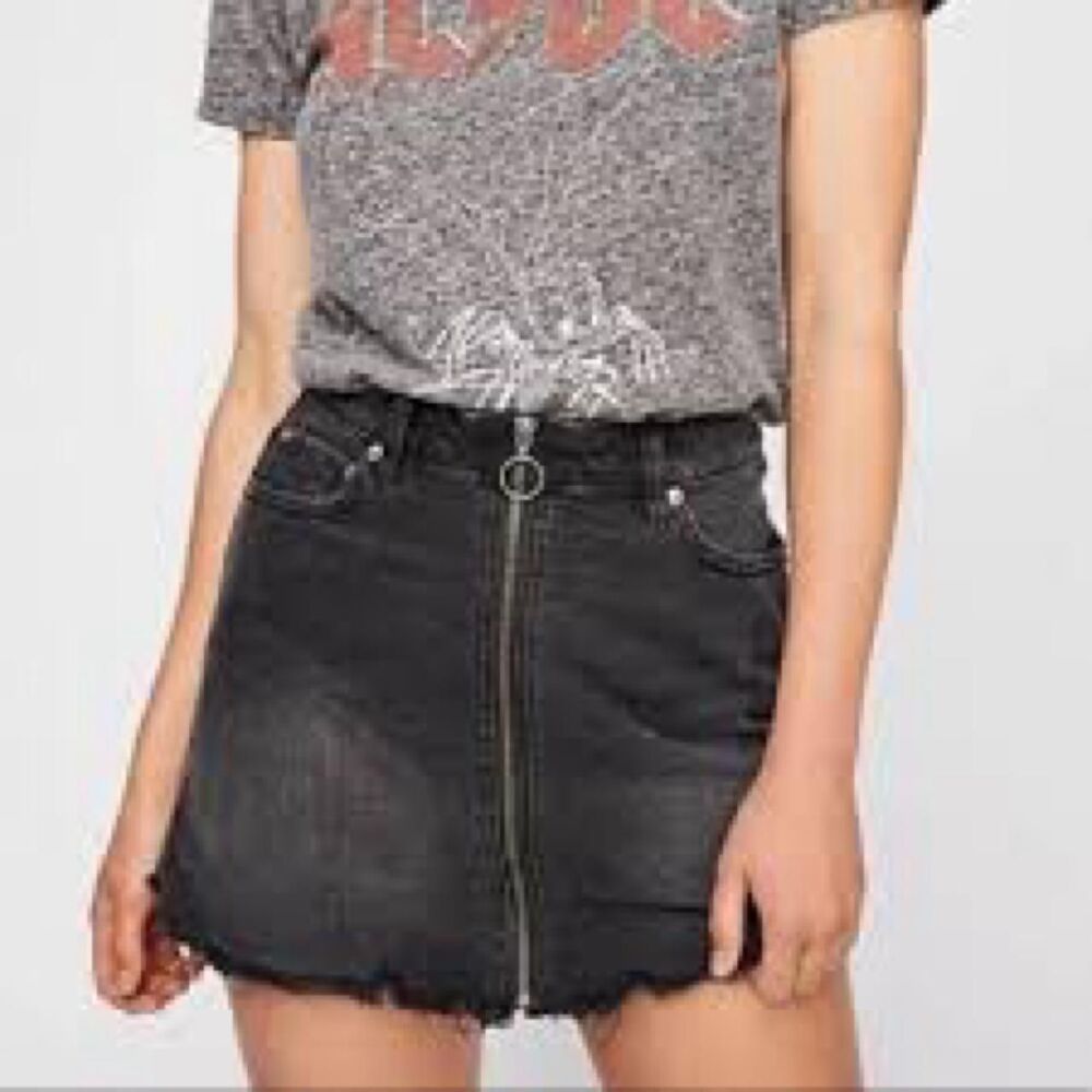 Free-people Women's Black and Grey Skirt